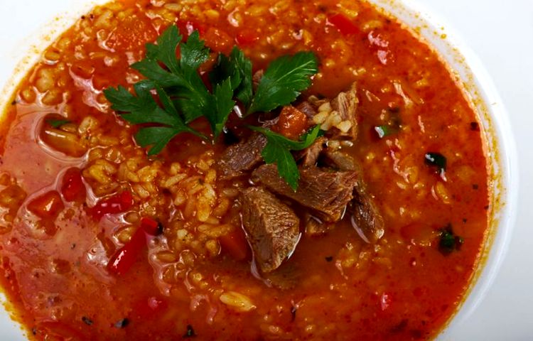 Учимся готовить грузинское блюдо: суп харчо из свинины